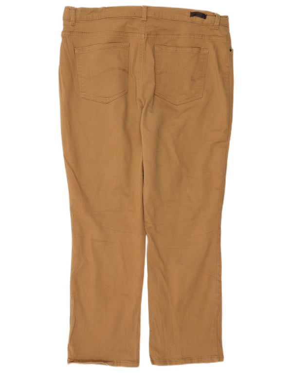 Pantaloni casual dritti Lee da donna con etichetta platino US 16 2XL W40 L30 Marrone