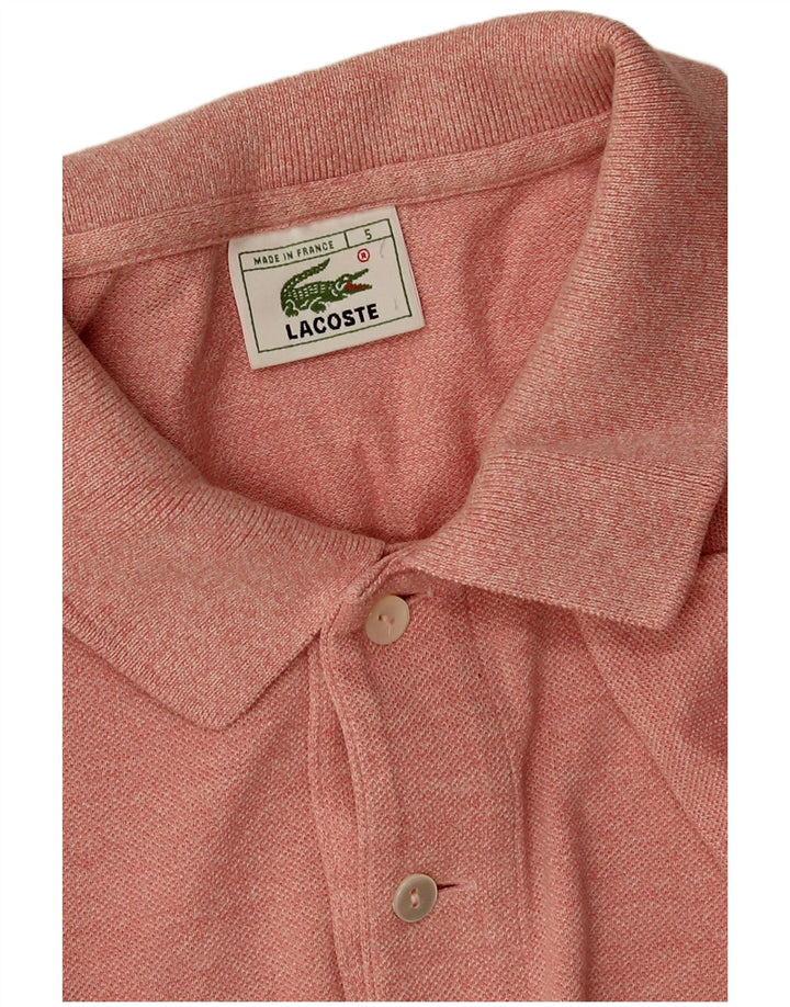 Polo da uomo Lacoste taglia 5 grande in cotone rosa