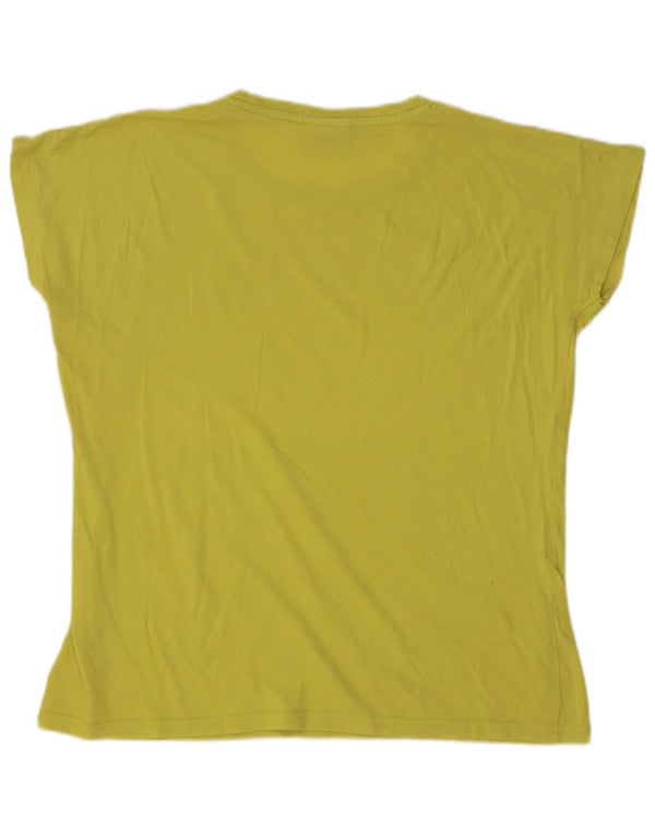 T-shirt da donna AUSTRALIAN L'ALPINA UK 16 Large Giallo