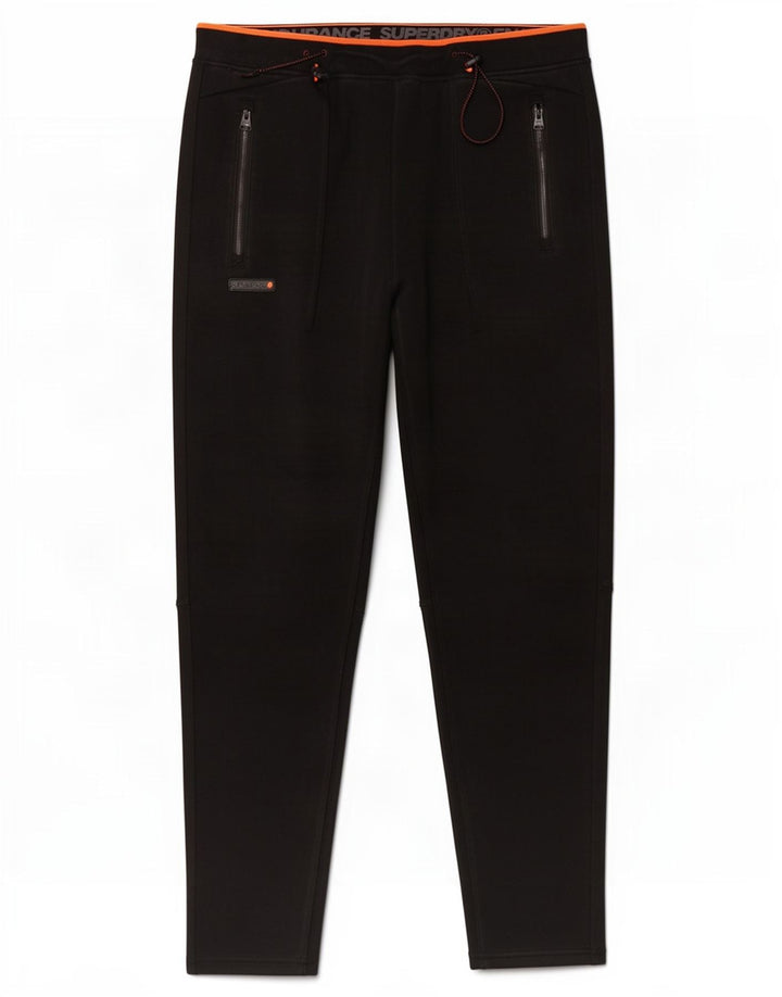 Pantaloni da tuta da uomo Superdry Large in poliestere nero