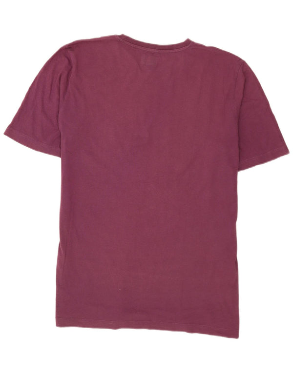 T-shirt grafica da uomo Kappa Top XL in cotone viola
