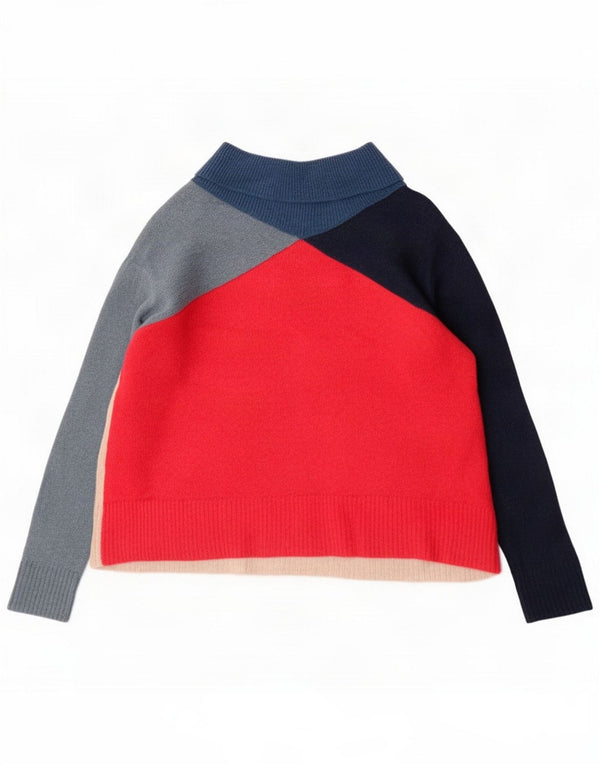 Maglione maglione a collo alto da donna White Stuff UK 12 Medio Multicolor