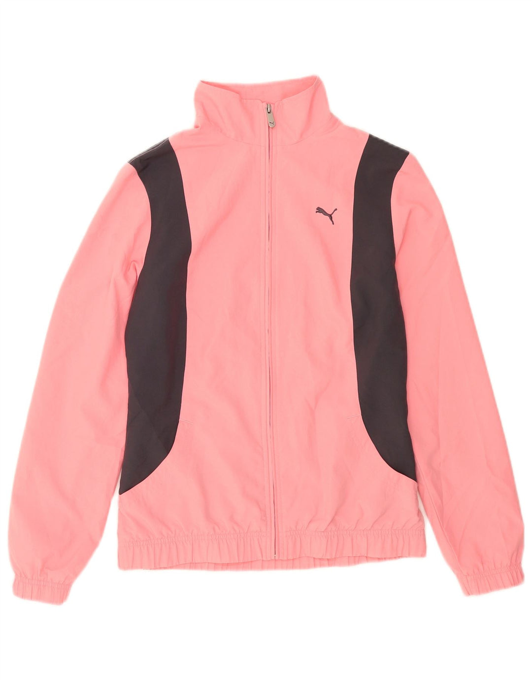 Giacca da tuta da donna Puma UK 14 Poliestere color block rosa medio