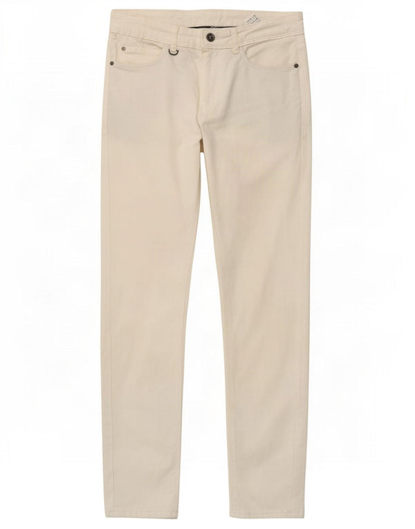 Jeans slim da uomo Zara EU 36 XS W29 L30 Cotone bianco