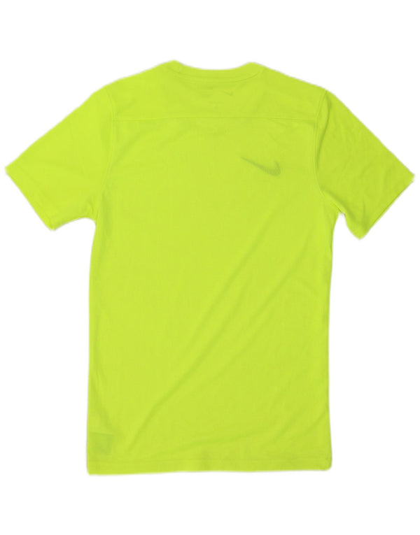 Nike Mens Dri Fit Slim T-Shirt Top Small Green Polyester