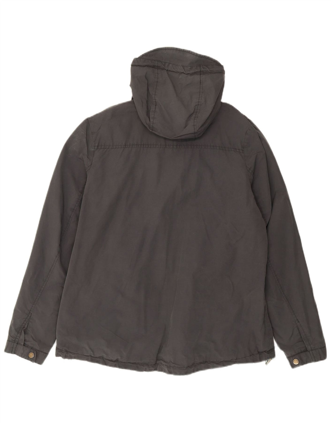 Giacca a vento con cappuccio da donna Fat Face UK 16 grande cotone grigio