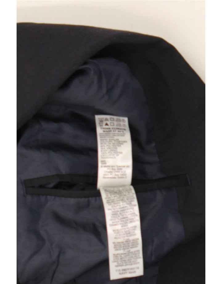 Giacca blazer a 2 bottoni da uomo Marks & Spencer UK 38 medio blu navy