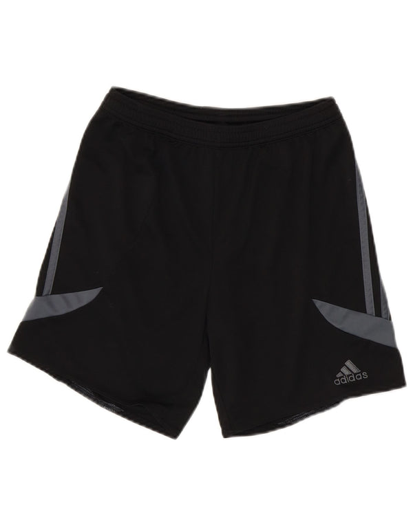 Pantaloncini sportivi ADIDAS da ragazzo Climalite 11-12 anni Large Black Colourblock