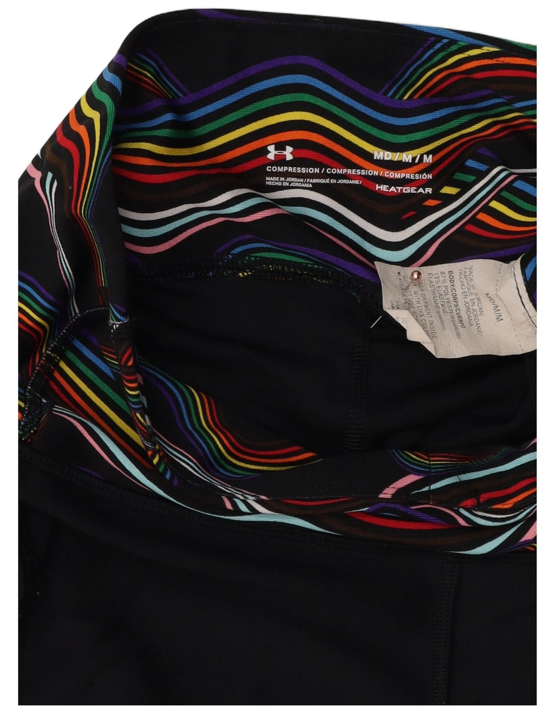 Pantaloncini sportivi Under Armour da donna Heat Gear UK 12 medio poliestere nero