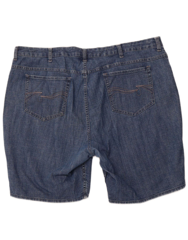 Pantaloncini di jeans da donna LEE Riders US 24 4XL W44 Cotone blu