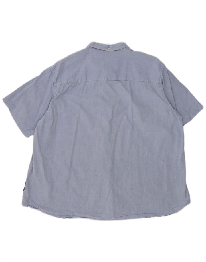 Camicia a maniche corte da uomo French Connection 2XL cotone blu