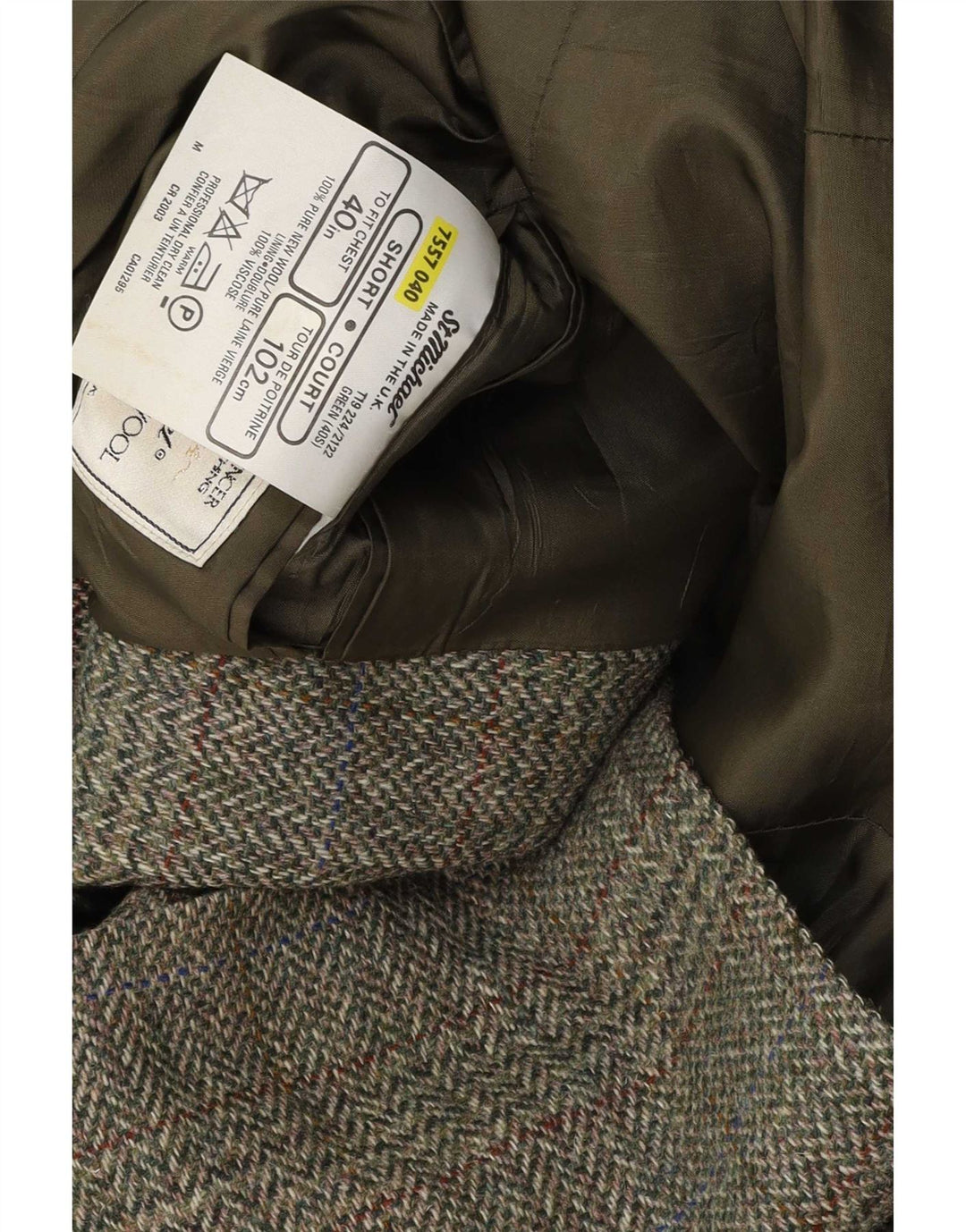 Giacca blazer St. Michael da uomo Marks & Spencer UK 40 verde medio