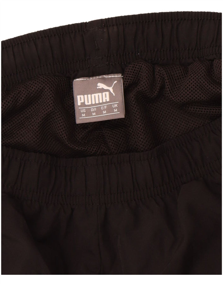 Pantaloni da tuta grafica da uomo Puma Joggers medio poliestere nero