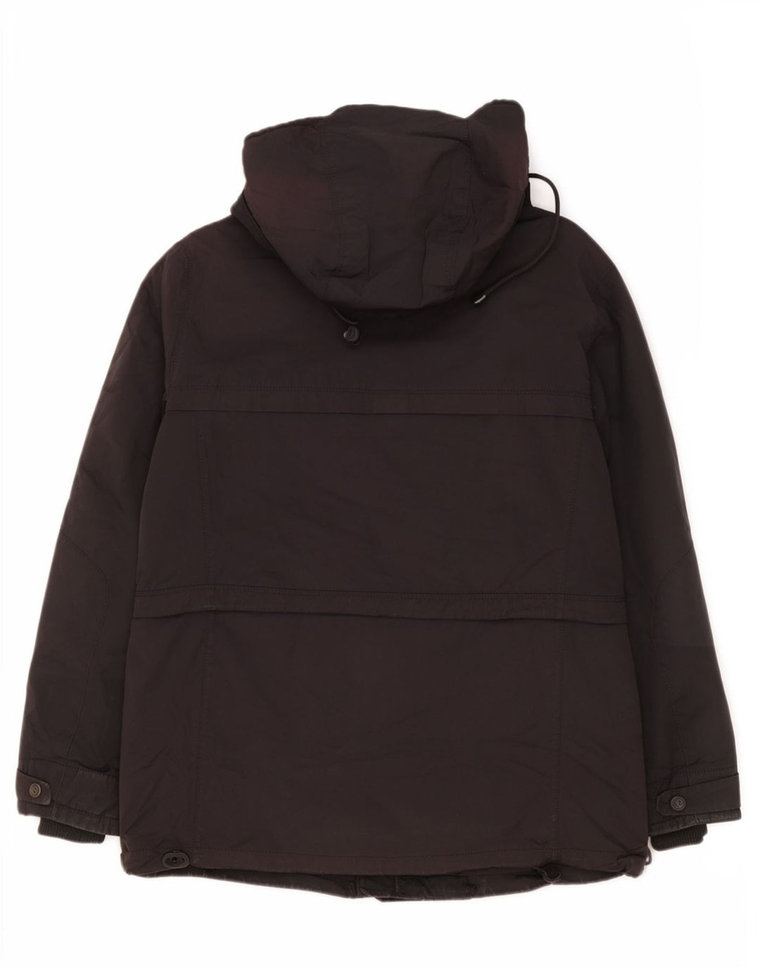 Giacca imbottita con cappuccio da uomo Zara UK 40 grande poliestere nero
