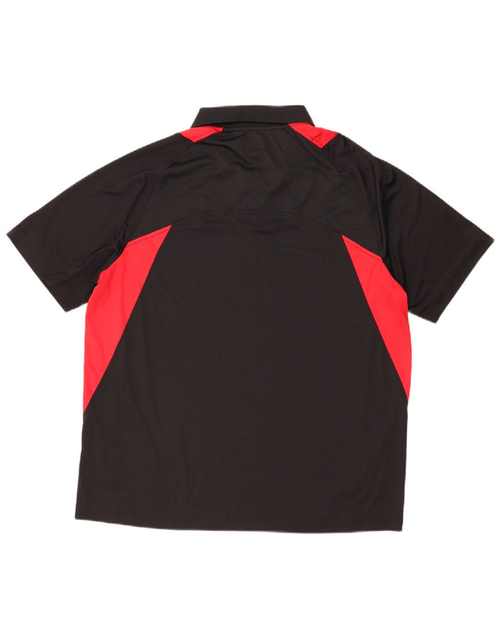 FILA Mens Polo Shirt Large Black Colourblock