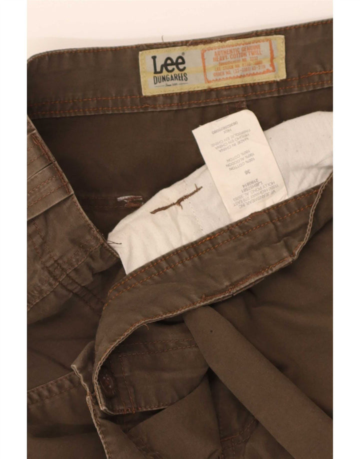 Pantaloncini cargo da uomo Lee Salopette W36 Large in cotone marrone