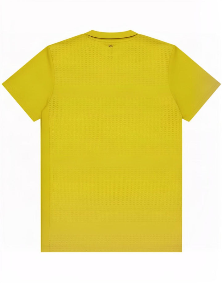 T-shirt Adidas Climacool da uomo Top in poliestere giallo medio