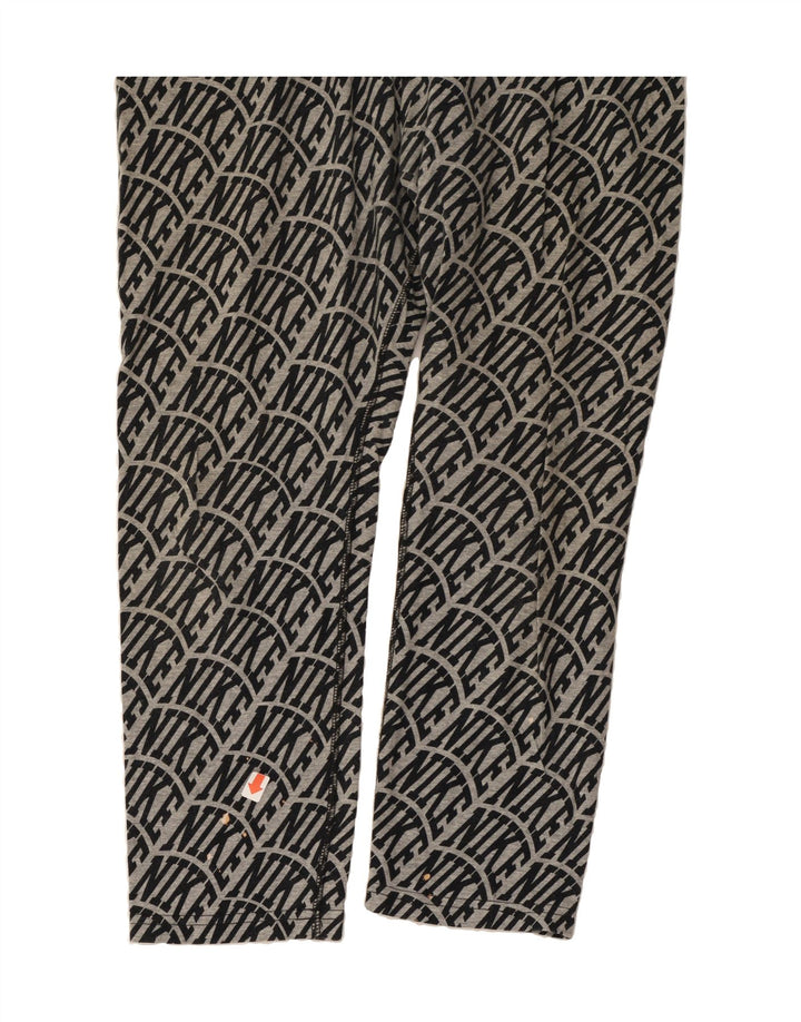 NIKE Womens Graphic Leggings UK 14 Large  Grey Vintage Nike and Second-Hand Nike from Messina Hembry 