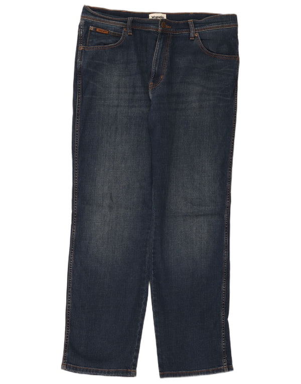 Jeans dritti da uomo Wrangler Texas W36 L32 cotone blu