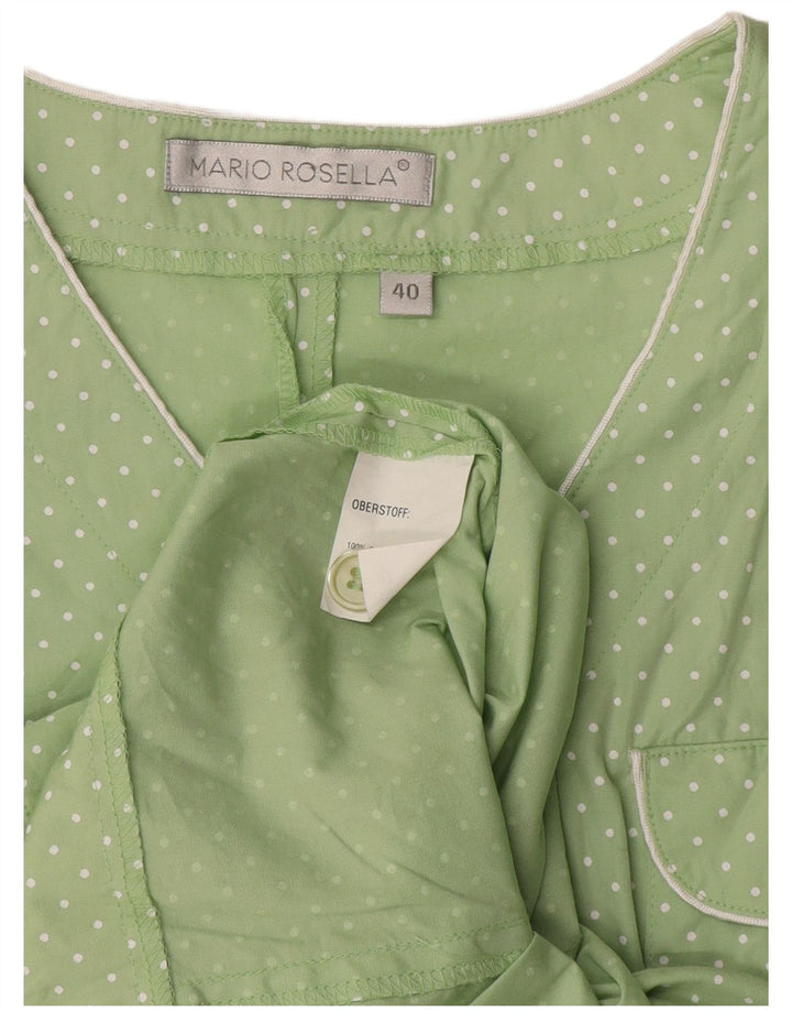 Mario Rosella Set da 2 pezzi da donna EU 40 Cotone a pois verde medio