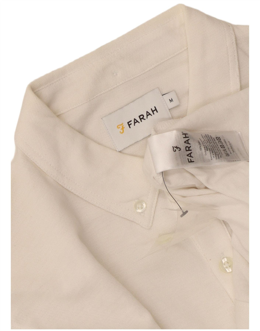 Camicia da uomo Farah in cotone bianco medio