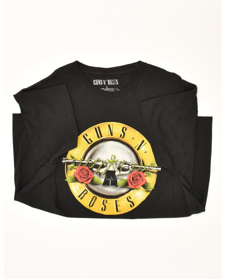 VINTAGE Mens Graphic Vest Top Large Black Cotton Vintage Vintage and Second-Hand Vintage from Messina Hembry 