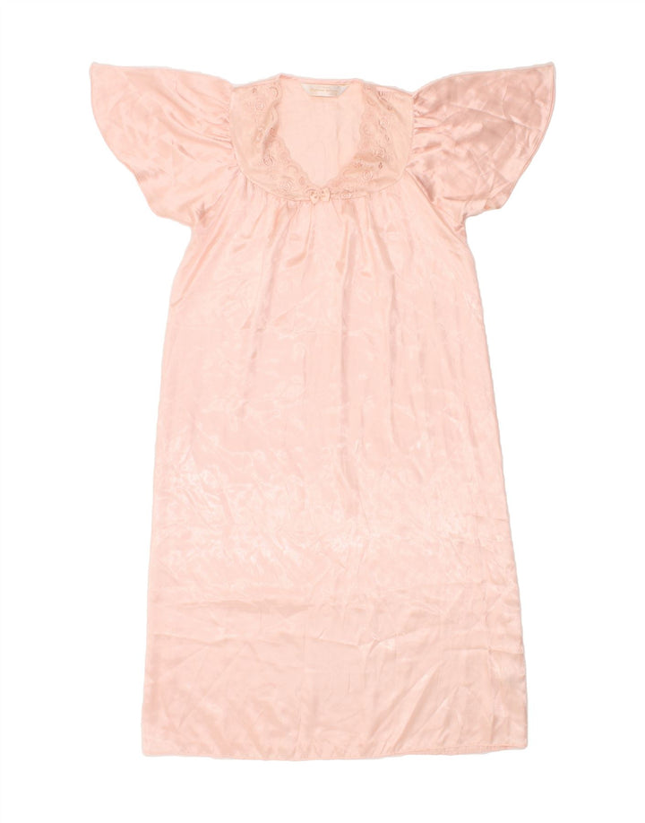 ST. BERNARD Womens Maxi Dress UK 10/12 Medium Pink Floral Polyester Vintage St. Bernard and Second-Hand St. Bernard from Messina Hembry 