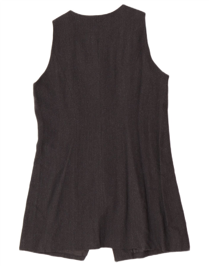 Giacca blazer senza maniche da donna a 5 bottoni Atos Lombardini IT 46 Large Grigio