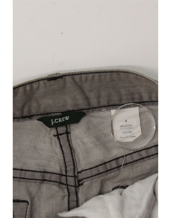 J. CREW Womens Denim Skirt US 4 Small W32  Grey Cotton Vintage J. Crew and Second-Hand J. Crew from Messina Hembry 