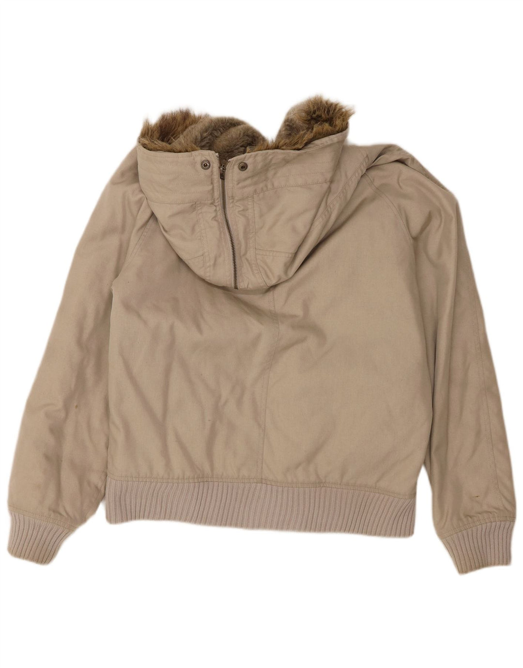 Bomber con cappuccio da uomo Woolrich UK 38 Nylon beige medio