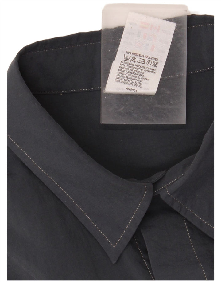 Camicia a maniche corte da uomo ADIDAS UK 46/48 XL Poliestere blu navy