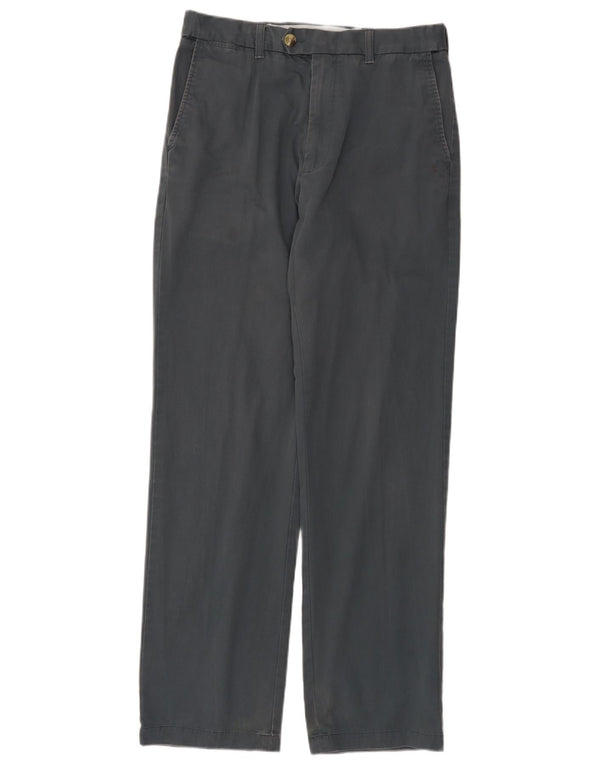 Pantaloni da abito dritti da uomo Marks & Spencer W32 L33 in cotone grigio