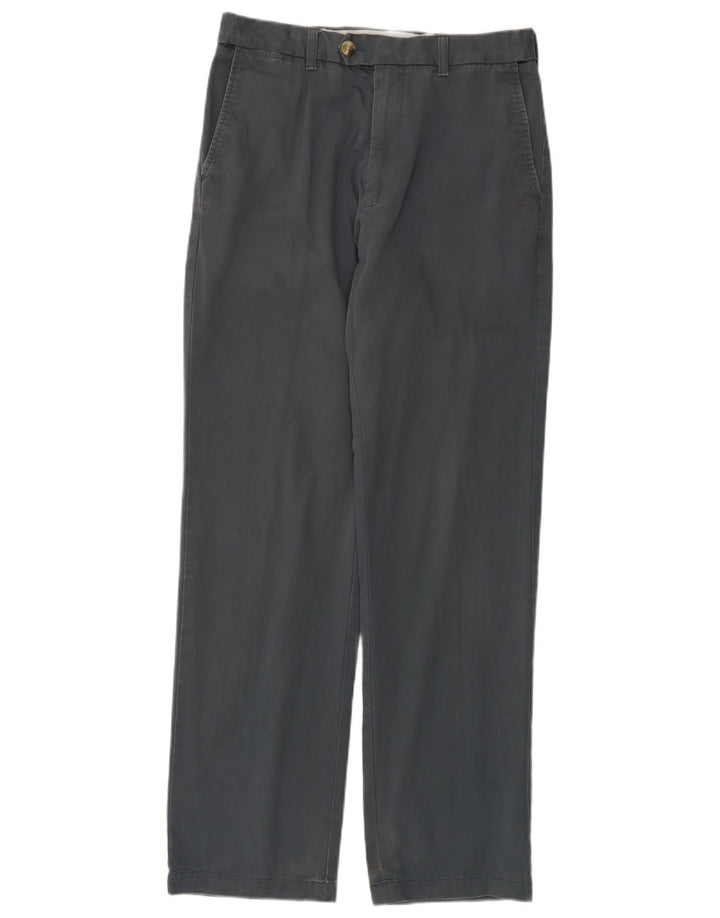 Pantaloni da abito dritti da uomo Marks & Spencer W32 L33 in cotone grigio