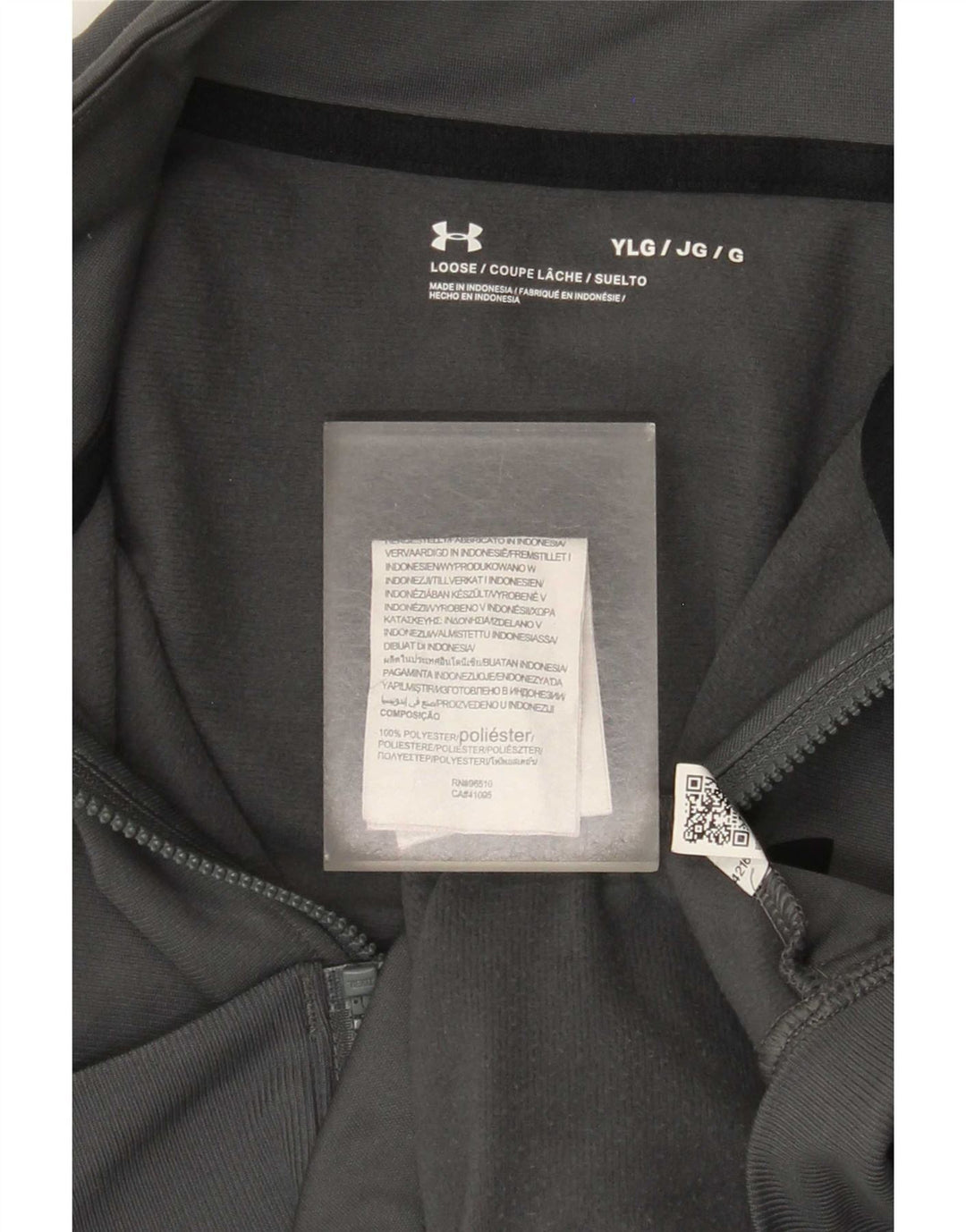Giacca da tuta da ragazzo Under Armour 11-12 anni Large Grey Colourblock