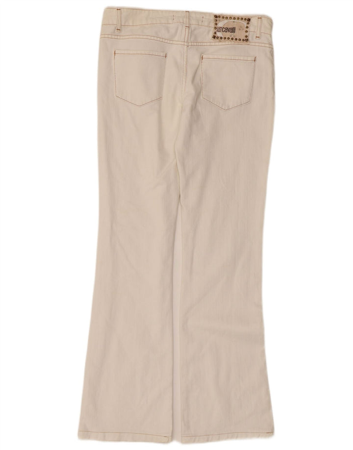 Jeans Bootcut da donna Just Cavalli W28 L29 cotone bianco