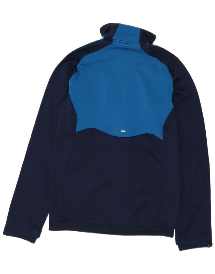 Giacca da allenamento Adidas Climalite da uomo, piccola, in poliestere blu navy