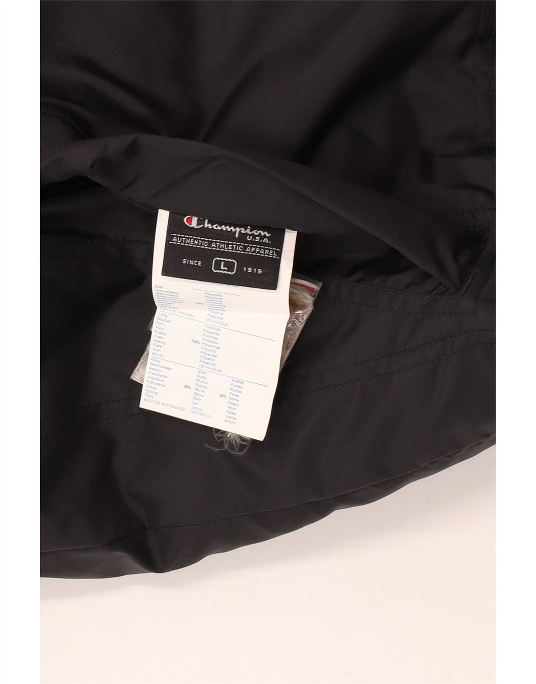 Gilet imbottito reversibile da uomo Champion UK 40 Large Nero in poliammide