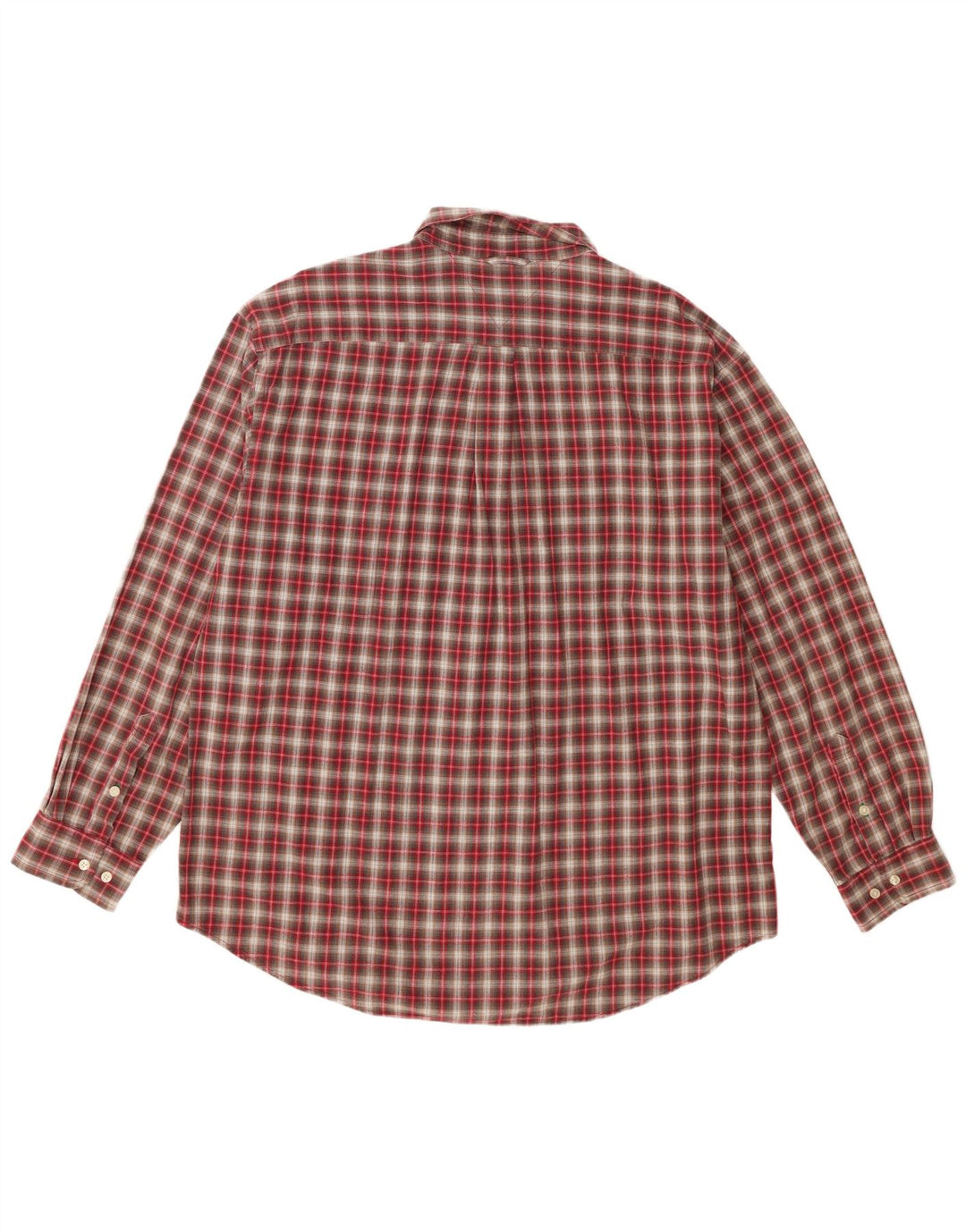 Camicia da uomo Tommy Hilfiger XL in cotone a quadri rossi
