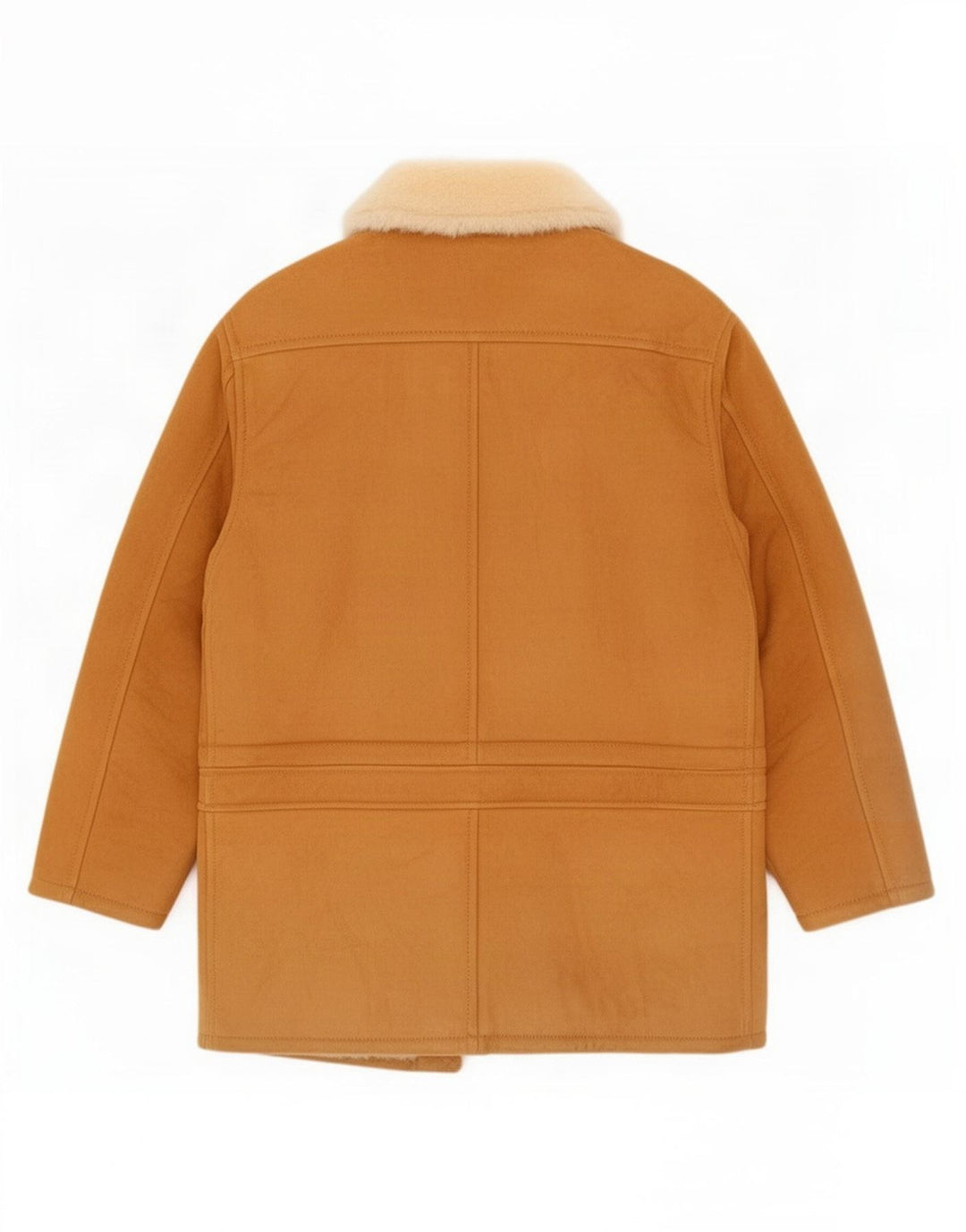 Giacca in shearling vintage da uomo UK 36 piccola beige