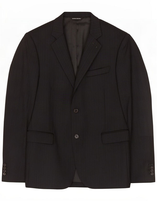 Costume National Giacca blazer a 2 bottoni da uomo IT 48 Medium Black Striped