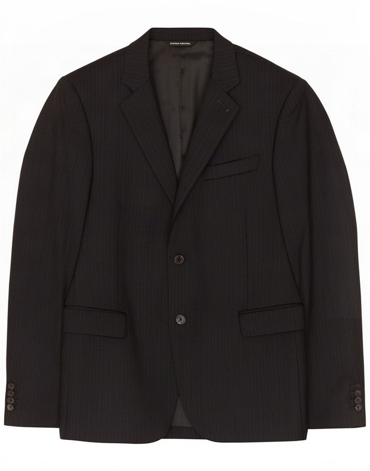 Costume National Giacca blazer a 2 bottoni da uomo IT 48 Medium Black Striped