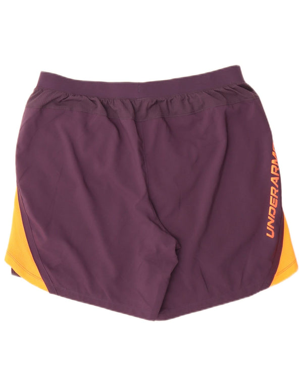 Under Armour Pantaloncini sportivi grafici aderenti da uomo XL Viola Colourblock Sports