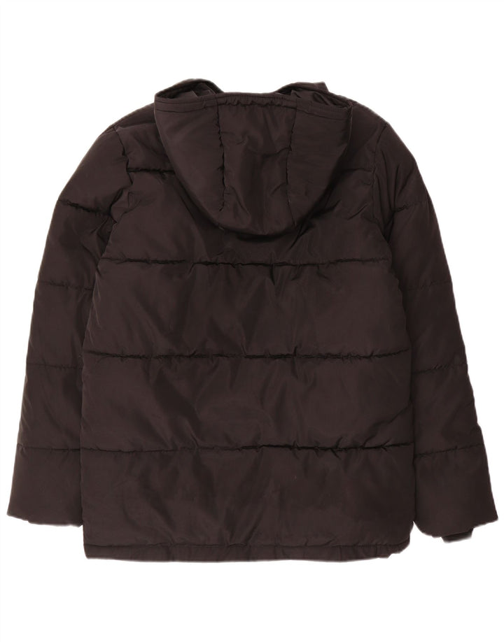 Giacca imbottita con cappuccio Lyle & Scott da ragazzo 12-13 anni in poliestere nero
