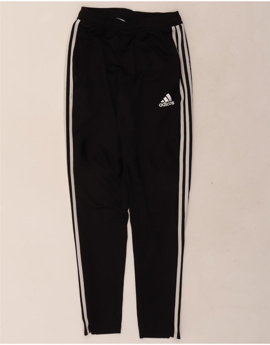 Pantaloni da tuta Adidas Climalite da uomo piccoli in poliestere nero