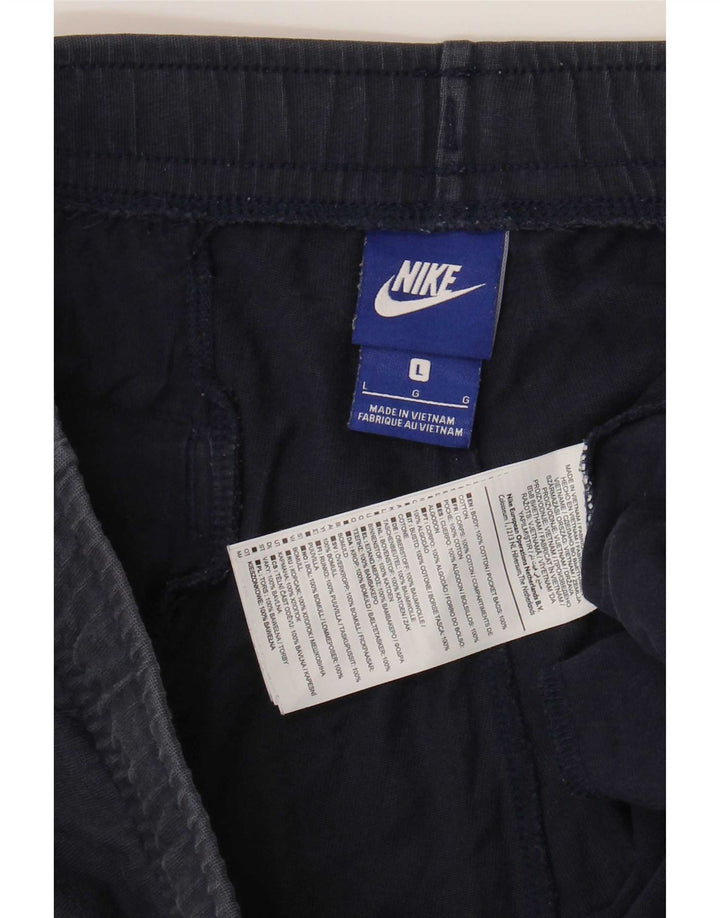 Pantaloncini sportivi da uomo Nike Large in cotone blu navy