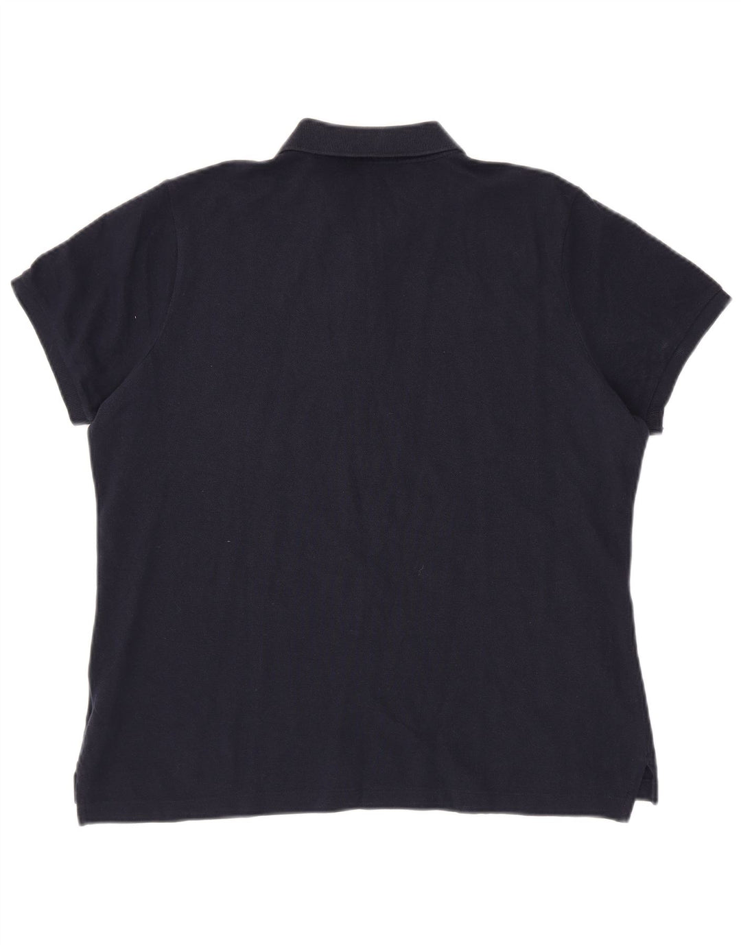 Polo skinny da donna RALPH LAUREN UK 18 XL cotone blu navy