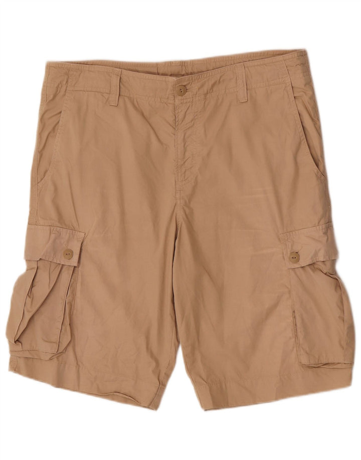 Pantaloncini cargo da uomo Lacoste taglia 44 grande W34 cotone beige