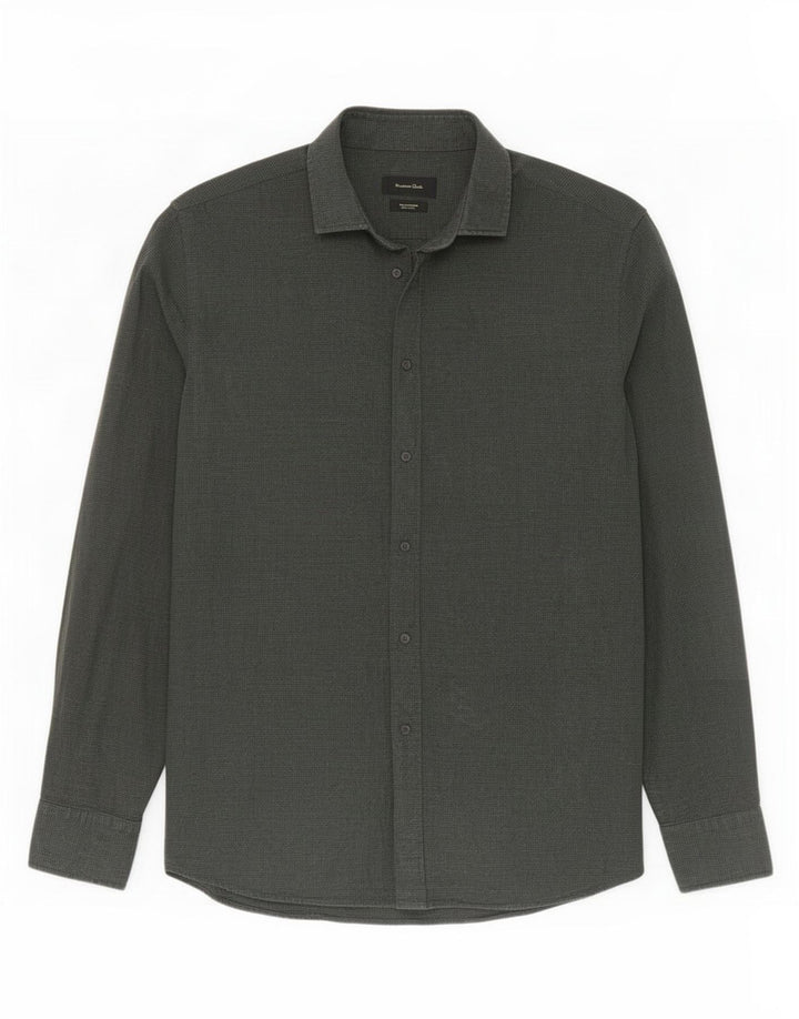 Camicia da uomo Massimo Dutti grande verde