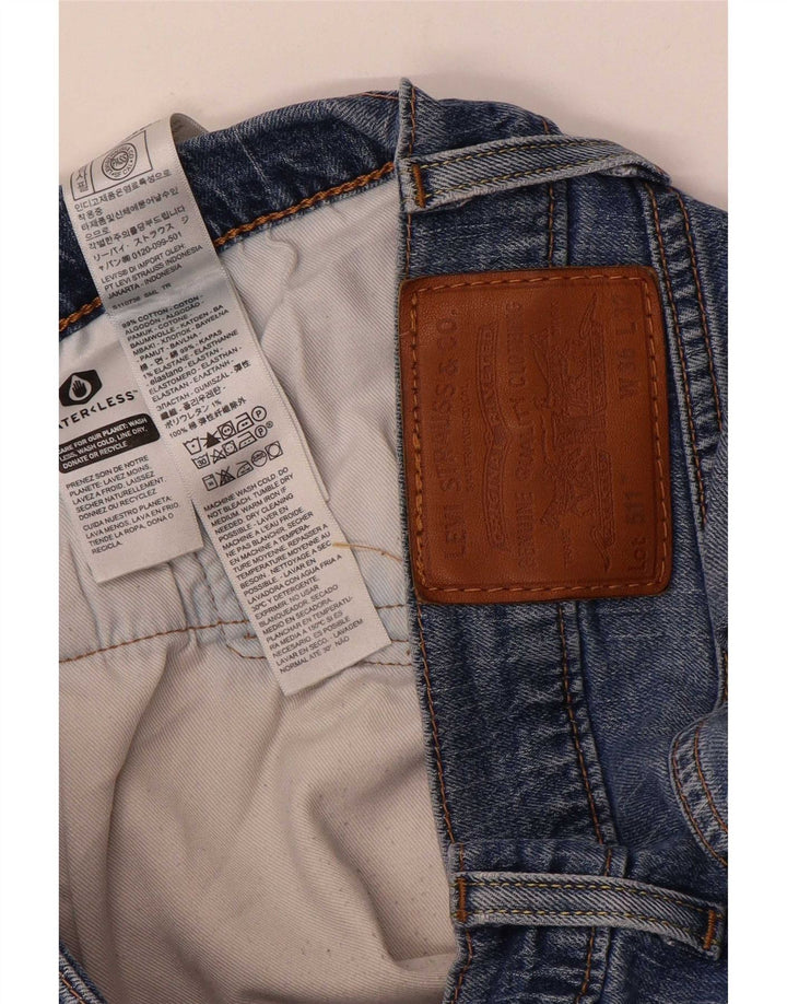 Levi's Uomo 511 Slim Jeans W36 L32 Cotone Blu