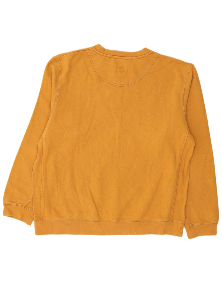 Timberland Felpa grafica da uomo Maglione grande cotone giallo